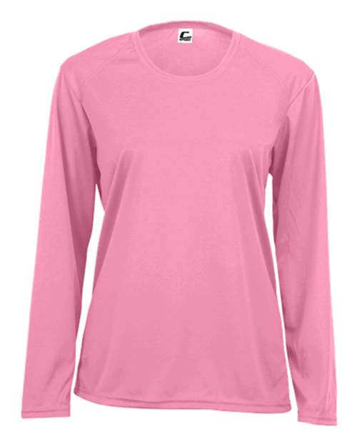 C2 Sport 5604 Women's Performance Long Sleeve T-Shirt - Pink - front