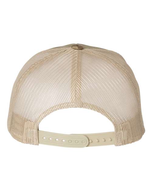 YP Classics 6606 Retro Trucker Cap - Multicam Green/ Khaki - back