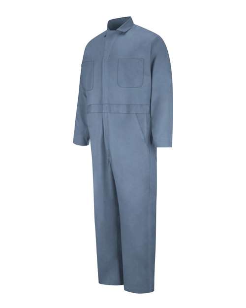 Red Kap CC16 Men's Button-Front Cotton Coverall - Postman Blue - front