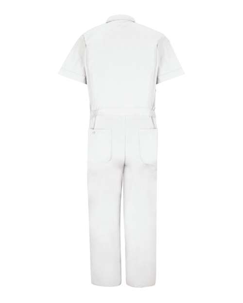 Red Kap CP40T Men's Tall Speedsuit Short Sleeve - White - back