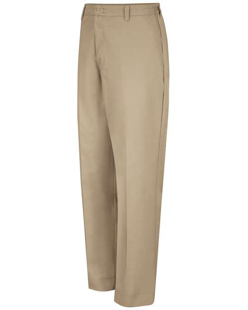 Red Kap PT60 Men's Elastic Insert Work Pants - Khaki - 36 Unhemmed - front