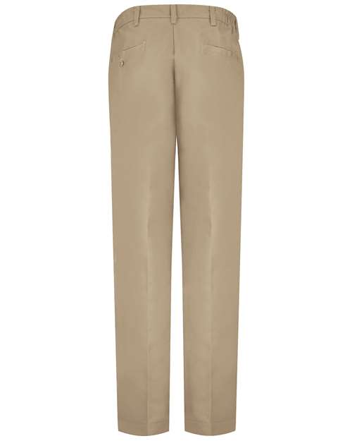 Red Kap PT60 Men's Elastic Insert Work Pants - Khaki - 37 Unhemmed - back
