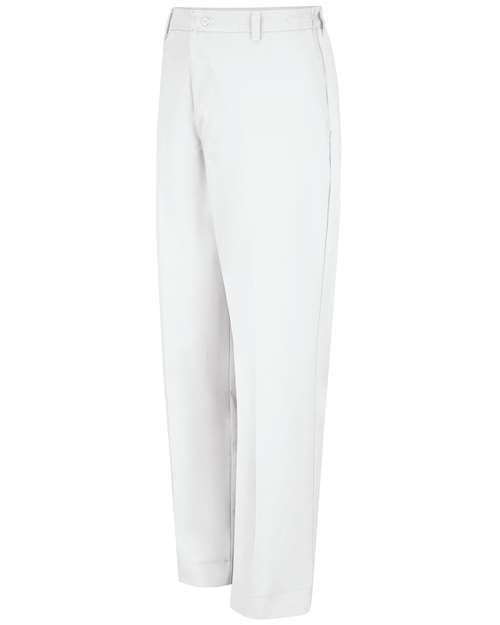 Red Kap PT60 Men's Elastic Insert Work Pants - White - 37 Unhemmed - front