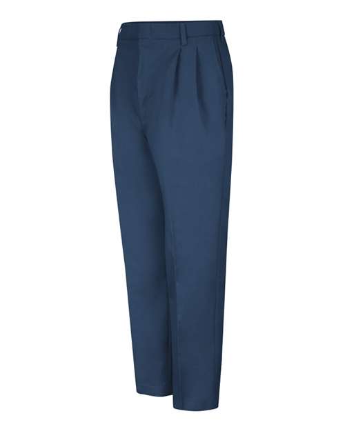 Red Kap PT38 Men's Pleated Twill Slacks - Navy - 34I - side