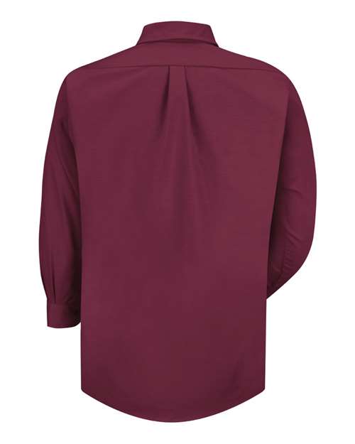 Red Kap SP90 Men's Poplin Dress Shirt - Burgundy - Sleeve 32/33 - back