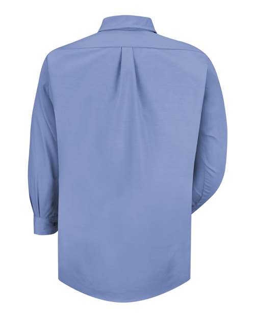 Red Kap SP90 Men's Poplin Dress Shirt - Light Blue - Sleeve 32/33 - back
