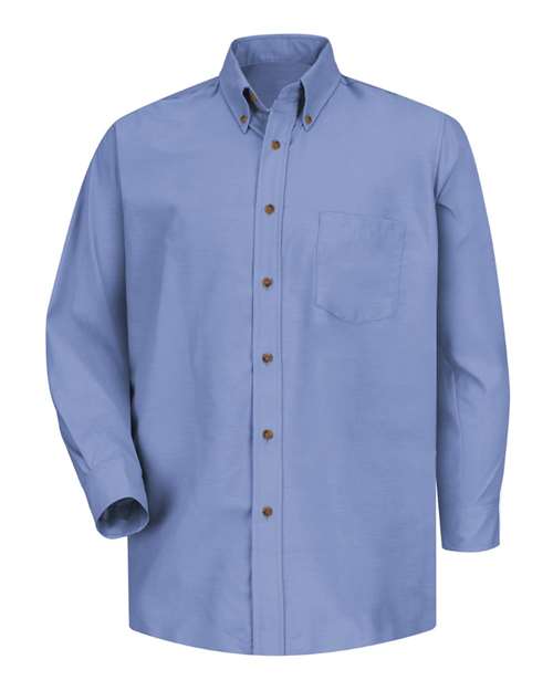 Red Kap SP90 Men's Poplin Dress Shirt - Light Blue - Sleeve 32/33 - front
