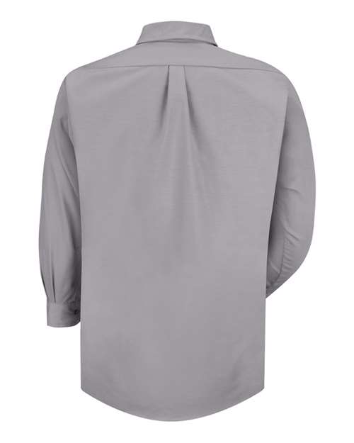 Red Kap SP90 Men's Poplin Dress Shirt - Silver Grey - Sleeve 32/33 - back