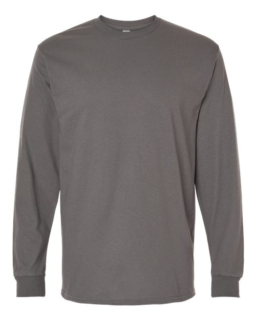 Gildan 5400 Unisex Heavy Cotton™ Long Sleeve T-Shirt - Charcoal - front