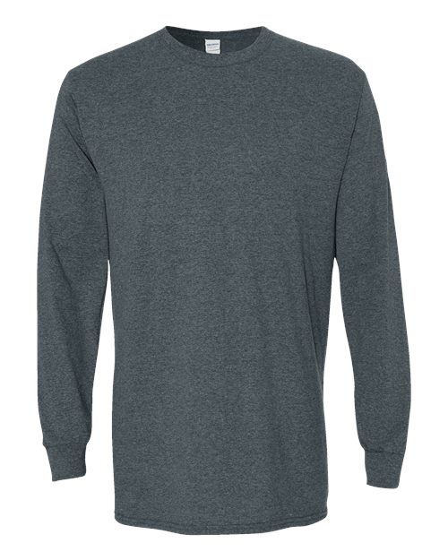Gildan 5400 Unisex Heavy Cotton™ Long Sleeve T-Shirt - Dark Heather - front