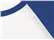 BELLA + CANVAS 2000 Women’s 1X1 Baby Rib Raglan Three-Quarter Sleeve Tee - White/ True Royal - swatch