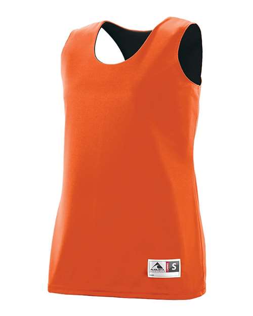 Augusta Sportswear 147 Women's Reversible Wicking Tank Top - Orange/ Black - side