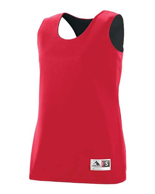 Augusta Sportswear 147 Women's Reversible Wicking Tank Top - Red/ Black - side