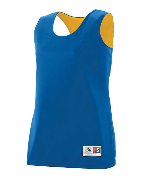 Augusta Sportswear 147 Women's Reversible Wicking Tank Top - Royal/ Gold - side
