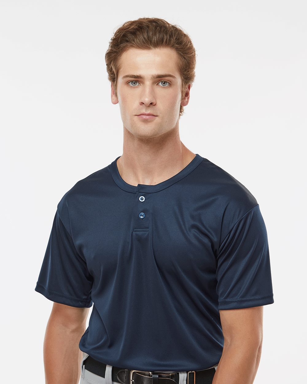 Alleson Athletic 7930 Men's B-Core Placket Jersey - style