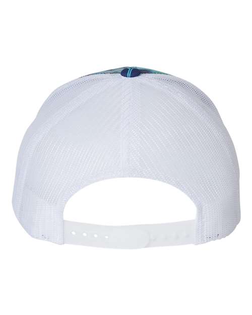 YP Classics 6606 Retro Trucker Cap - Kryptek Pontus - back