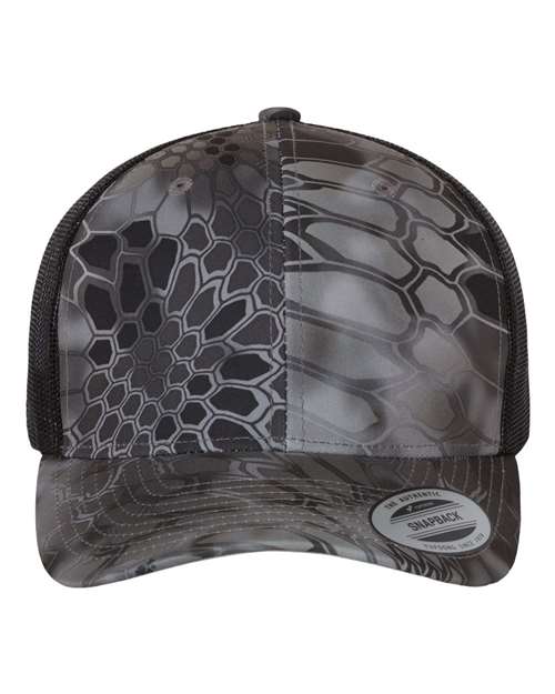 YP Classics 6606 Retro Trucker Cap - Kryptek Raid - front