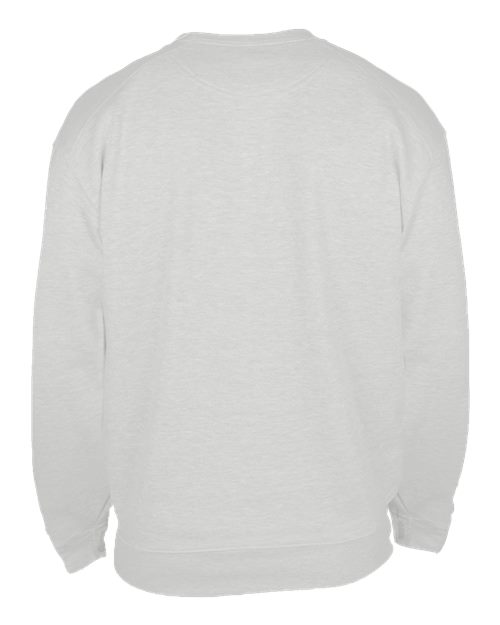 Badger 1252 Unisex Pocket Crewneck Sweatshirt - Ash - back
