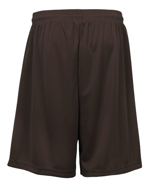Badger 2107 Youth B-Dry 6" Shorts - Brown - back