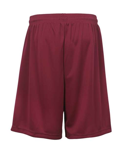 Badger 2107 Youth B-Dry 6" Shorts - Cardinal - back