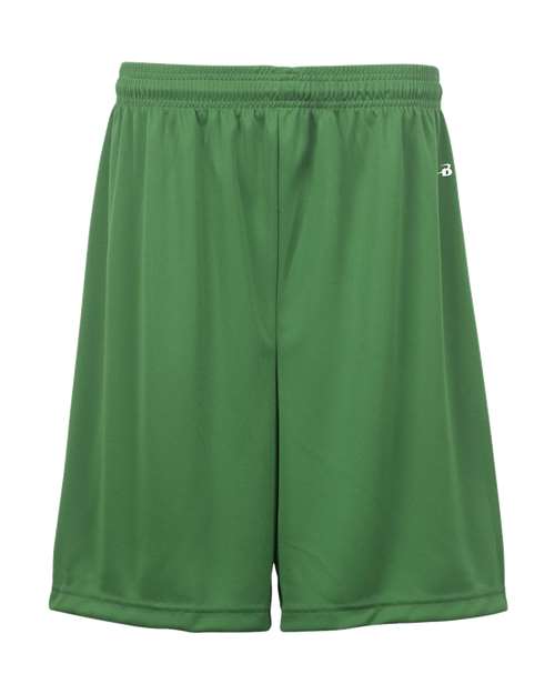 Badger 2107 Youth B-Dry 6" Shorts - Kelly - front