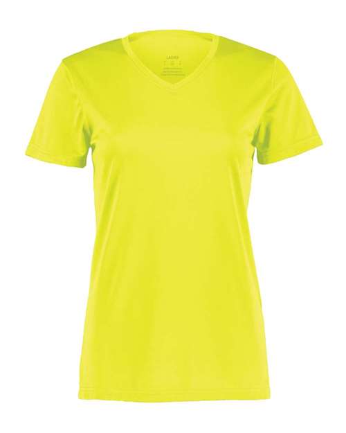 Augusta Sportswear 1790 Women's Nexgen Performance V-Neck T-Shirt - Safety Yellow - front
