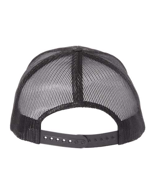 YP Classics 6606 Retro Trucker Cap - Poseidon Black - back
