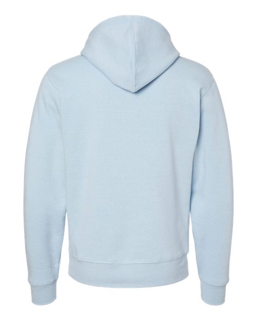 J. America 8871 Men's Triblend Fleece Hooded Sweatshirt - Ice Triblend - back