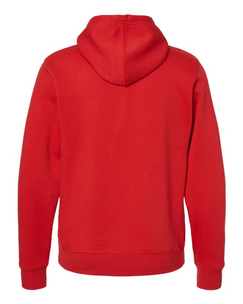 J. America 8871 Men's Triblend Fleece Hooded Sweatshirt - Red Solid - back