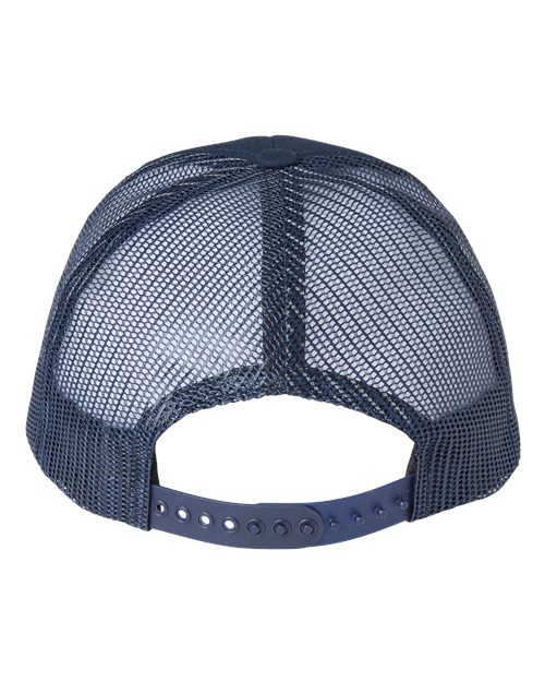 Classic Caps USA100 USA-Made Trucker Cap - Navy - back