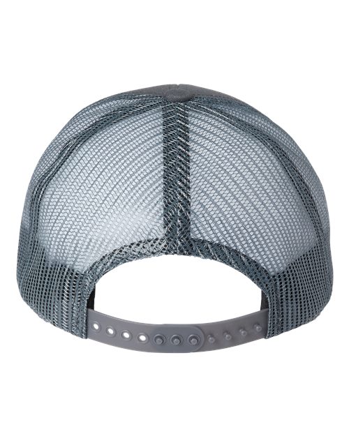 Classic Caps USA100 USA-Made Trucker Cap - Charcoal - back