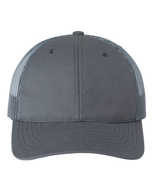 Classic Caps USA100 USA-Made Trucker Cap - Charcoal - front