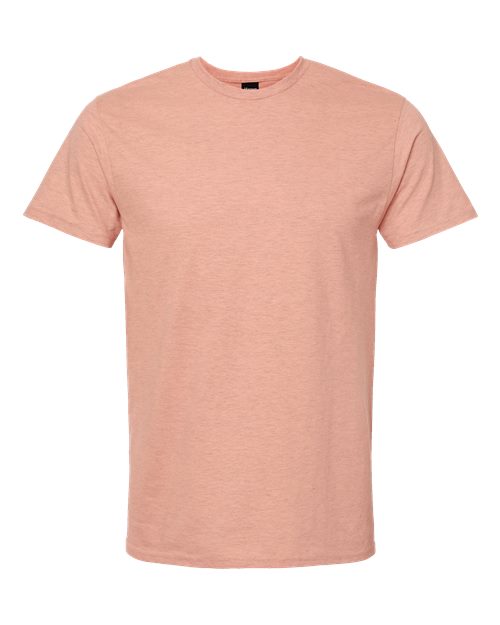 Hanes 4980 Unisex Perfect-T T-Shirt - Marbled Cantaloupe - front