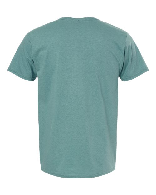 Hanes 4980 Unisex Perfect-T T-Shirt - Marbled Green Clay - back