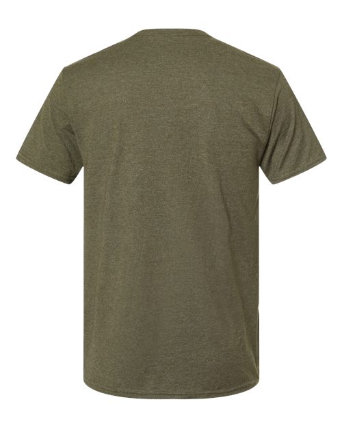 Hanes 4980 Unisex Perfect-T T-Shirt - Military Green Heather - back