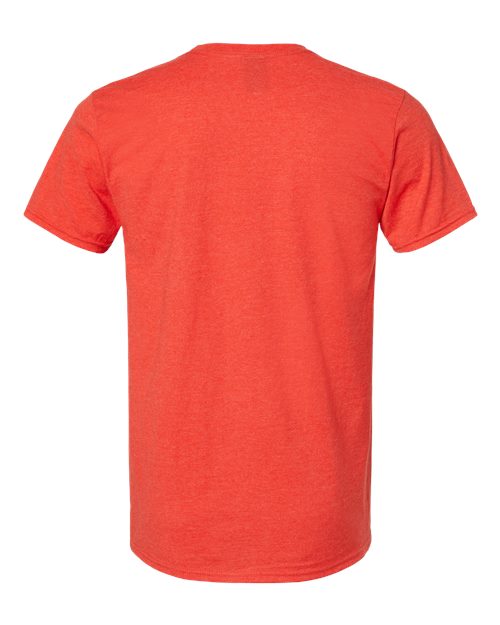 Hanes 4980 Unisex Perfect-T T-Shirt - Poppy Red Heather - back