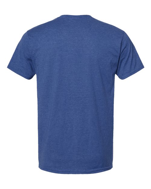Hanes 4980 Unisex Perfect-T T-Shirt - Regal Navy Heather - back