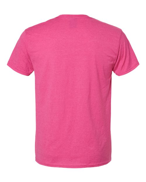 Hanes 4980 Unisex Perfect-T T-Shirt - Wow Pink Heather - back