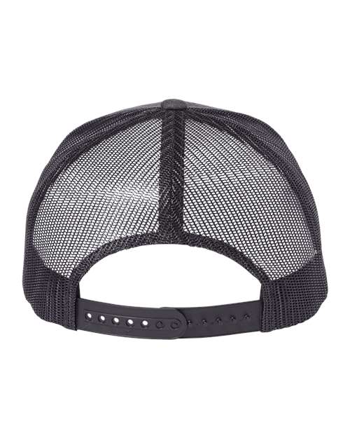 YP Classics 6606 Retro Trucker Cap - Dark Heather Grey - back