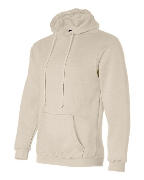 Bayside 960 Unisex USA-Made Hooded Sweatshirt - Cream - side