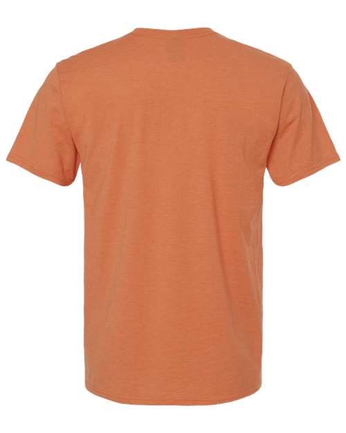 Hanes 4980 Unisex Perfect-T T-Shirt - Pumpkin Heather - back