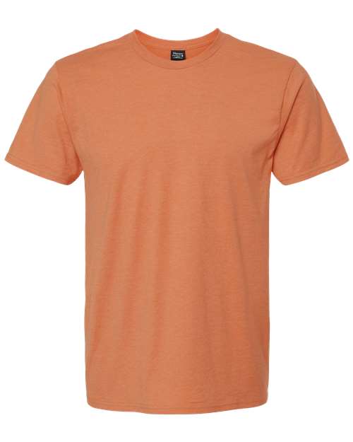 Hanes 4980 Unisex Perfect-T T-Shirt - Pumpkin Heather - front