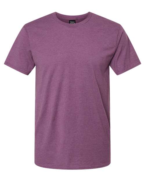 Hanes 4980 Unisex Perfect-T T-Shirt - Purple Rain Heather - front