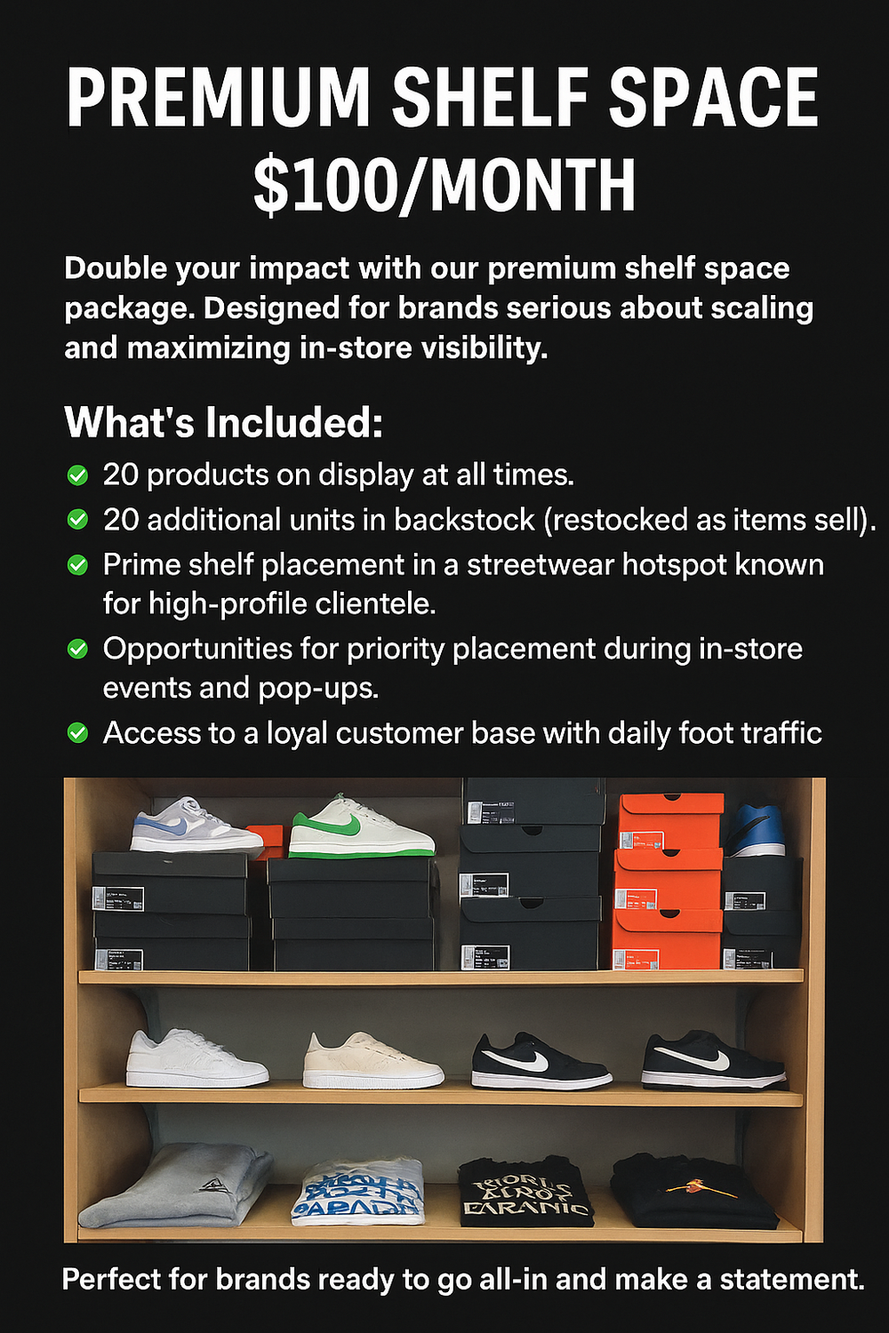 FreshBandz💎 Premium Shelf Space – $100/Month