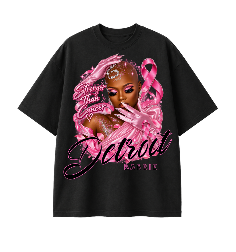 Detroit Barbie “Stronger Than Cancer” Awareness Tee