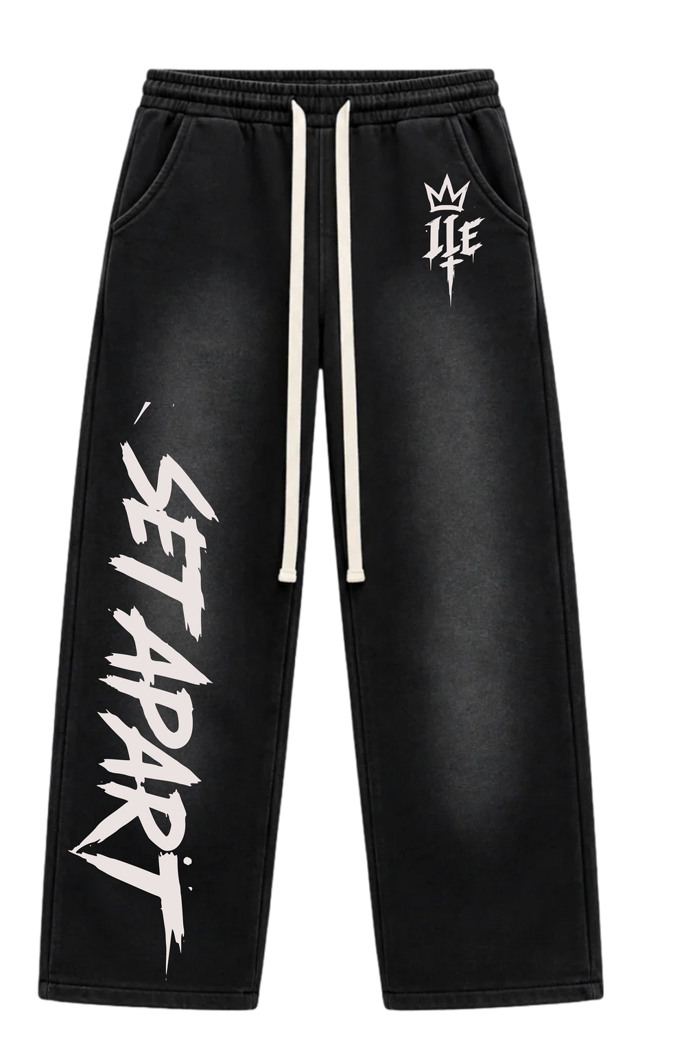 Legit Life Empire “Set Apart” Vintage Black Hoodie & Sweatpants Set