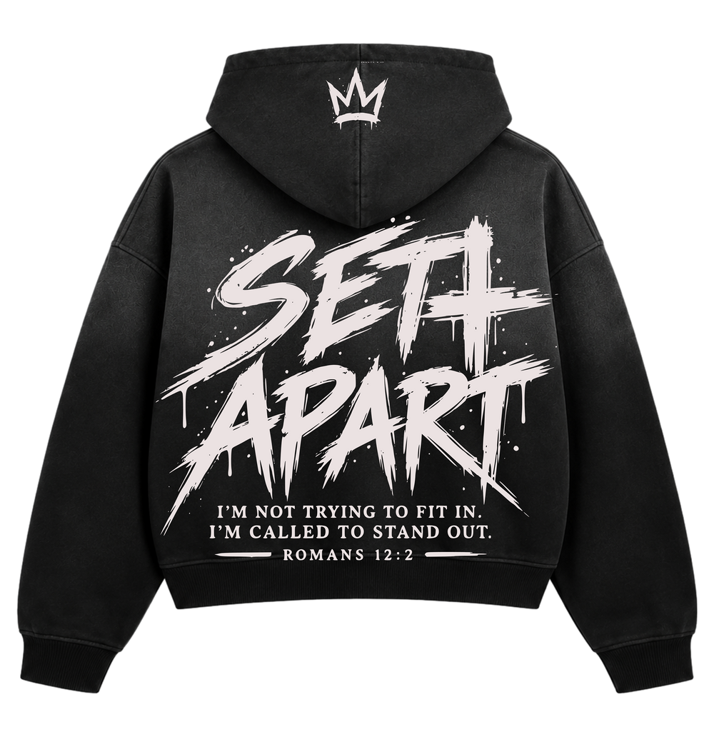 Legit Life Empire “Set Apart” Vintage Black Hoodie & Sweatpants Set