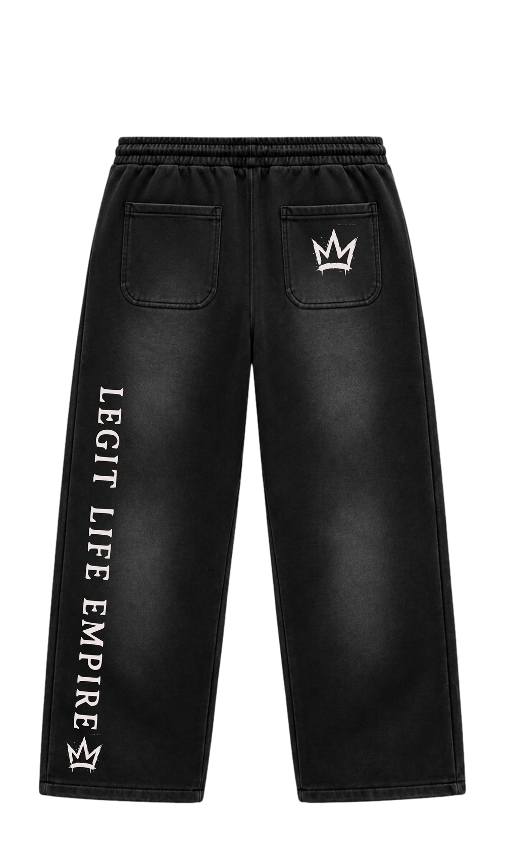 Legit Life Empire “Set Apart” Vintage Black Hoodie & Sweatpants Set