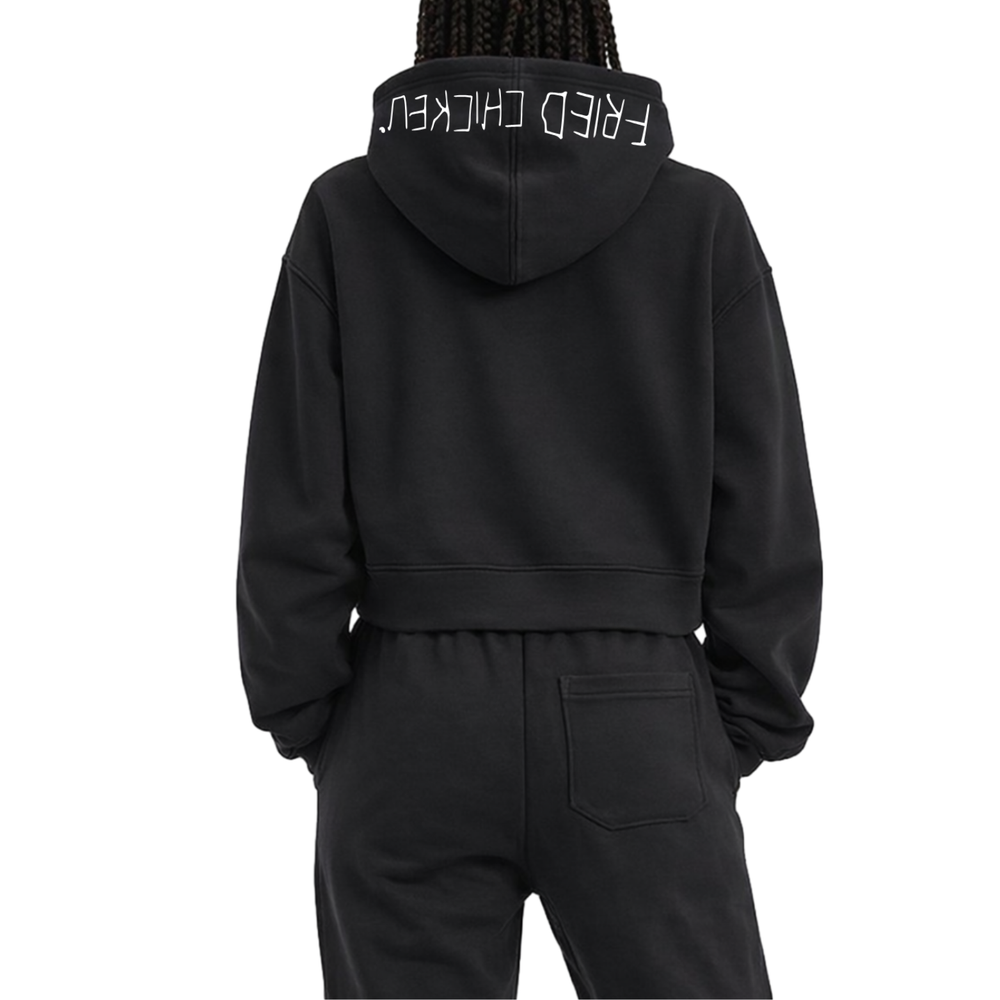 Fried Chicken Cropped Hoodie Set