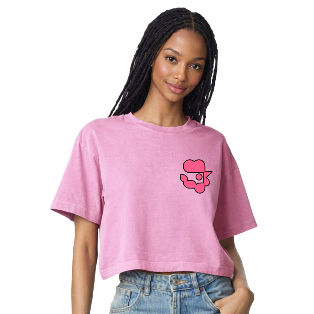 FRIEND CHICKEN PINK LEMONADE EDITION CROPPED TOP